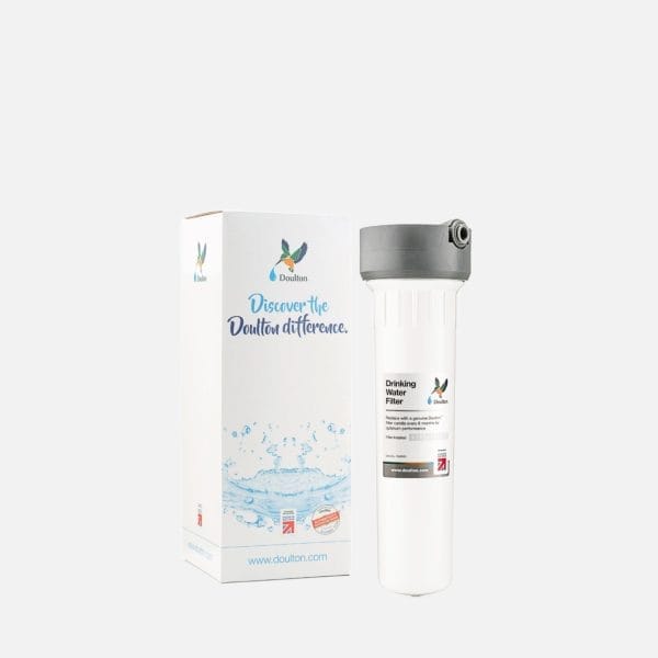 Doulton Underbench Water Filter | Single | Removes Microplastics Heavy Metals Chlorine | Includes Biotect Ultra Cartridge | Plastic